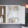SoBuy BZR149-W, Bathroom Wall Mirror Cabinet Wall Mounted Bathroom Cabinet Mirrored Storage Cabinet, White