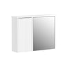 SoBuy BZR153-W, Bathroom Wall Mirror Cabinet Wall Mounted Bathroom Cabinet Mirrored Storage Cabinet, White