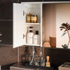 SoBuy BZR153-W, Bathroom Wall Mirror Cabinet Wall Mounted Bathroom Cabinet Mirrored Storage Cabinet, White