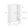 SoBuy BZR156-W, Laundry Cabinet Laundry Chest Bathroom Storage Cabinet with Laundry Basket, White