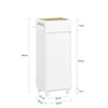 SoBuy BZR159-W, Laundry Cabinet Bathroom Cabinet Storage Cabinet with Laundry Basket, White