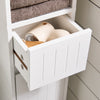 SoBuy BZR160-W, Bathroom Tall Cabinet Cupboard Bathroom Cabinet Storage Cabinet, White