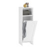SoBuy BZR161-W, Bathroom Laundry Cabinet Bathroom Storage Cabinet with Laundry Basket, White