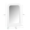 SoBuy BZR162-W, Wall Mirror Wall Mounted Bathroom Mirror with Storage Shelf, White