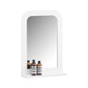 SoBuy BZR162-W, Wall Mirror Wall Mounted Bathroom Mirror with Storage Shelf, White