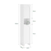 SoBuy BZR163-W, Bathroom Tall Cabinet Tall Cupboard Bathroom Storage Cabinet, White