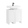 SoBuy BZR164-W, Under Sink Cabinet Bathroom Vanity Unit Bathroom Cabinet Suitable for Pedestal Sinks, White