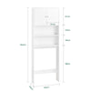 SoBuy BZR165-W, Over Toilet Cabinet Bathroom Space Saver Bathroom Storage Cabinet Cupboard, White