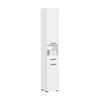 SoBuy BZR166-W, Bathroom Tall Cabinet Tall Cupboard Bathroom Storage Cabinet with 2 Doors, White