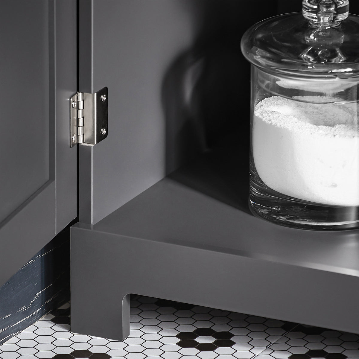 SoBuy BZR17-DG, Bathroom Storage Cabinet with 3 Shelves 1 Drawer 1 Cabinet, Grey
