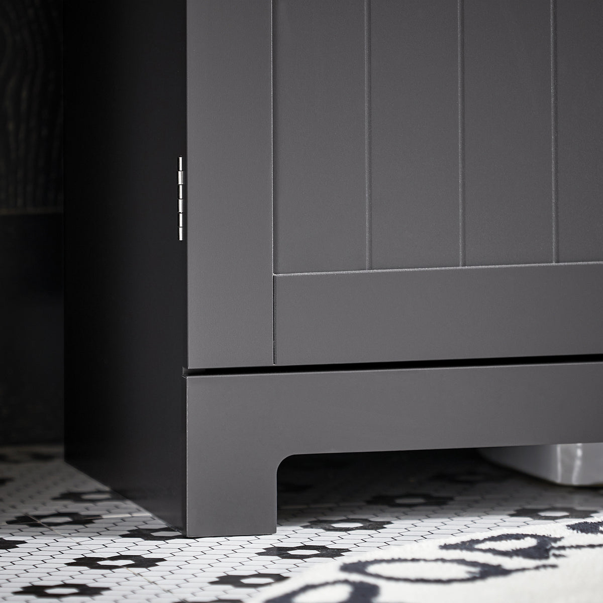 SoBuy BZR18-II-DG, Under Sink Cabinet Bathroom Vanity Unit, Suitable for Pedestal Sink, Grey