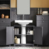 SoBuy BZR18-II-DG, Under Sink Cabinet Bathroom Vanity Unit, Suitable for Pedestal Sink, Grey