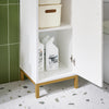 SoBuy BZR181-W, Bathroom Tall Cabinet Bathroom Storage Cabinet with 2 Doors, White