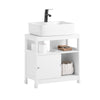SoBuy BZR185-W, Under Sink Cabinet Bathroom Vanity Unit Bathroom Cabinet with 2 Sliding Doors, White