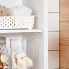 SoBuy BZR187-W, Bathroom Tall Cabinet Bathroom Storage Cabinet with 3 Shelves and 1 Door, White