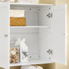 SoBuy BZR188-W, Kitchen Bathroom Wall Cabinet Wall Storage Cabinet Unit with 3 Side Storage Shelves, White