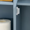 SoBuy BZR189-HG, Bathroom Storage Cabinet Toilet Paper Roll Holder Cabinet with a Door, Grey