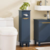 SoBuy BZR192-B, Navy Blue Bathroom Toilet Paper Roll Holder Cabinet Bathroom Storage Cabinet, Blue