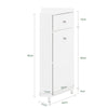 SoBuy BZR194-W, Bathroom Corner Cabinet Storage Cabinet Bathroom Wall Cabinet, White
