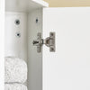 SoBuy BZR193-W, Tall Bathroom Corner Cabinet Bathroom Storage Cabinet with 2 Doors, White