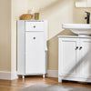 SoBuy BZR194-W, Bathroom Corner Cabinet Storage Cabinet Bathroom Wall Cabinet, White