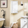 SoBuy BZR194-W, Bathroom Corner Cabinet Storage Cabinet Bathroom Wall Cabinet, White