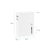 SoBuy BZR199-W, Toilet Paper Holder Cabinet Dispenser Bathroom Wall Cabinet No Drilling Required, White