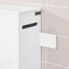 SoBuy BZR199-W, Toilet Paper Holder Cabinet Dispenser Bathroom Wall Cabinet No Drilling Required, White