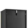 SoBuy BZR201-SCH, Tall Bathroom Storage Cabinet - Slim Freestanding Bathroom Furniture with Sealed Doors and Panels - Waterproof Storage Unit for Bathroom, Kitchen, Entryway, Bedroom - Black, 30cm
