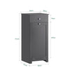 SoBuy BZR21-DG, Bathroom Laundry Basket Bathroom Storage Cabinet Unit with Drawer, Grey