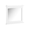 SoBuy BZR212-W, Bathroom Mirror Cabinet – White Wall Mounted Bathroom Cabinet with Shelf, MDF & Glass Mirror Storage Unit 60x6x53.5cm