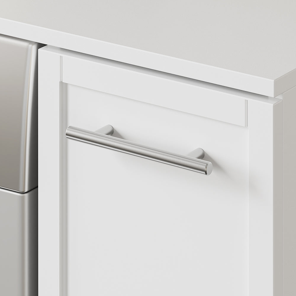 SoBuy BZR229-W, Washing Machine Cabinet with Pull-Out Shelf & 4 Wheels, White, 90x60x88cm - view 5