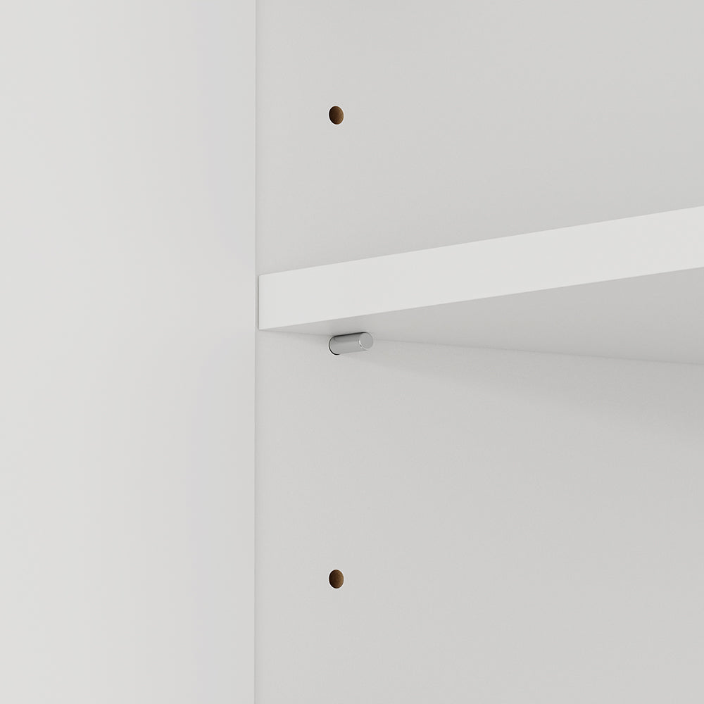 SoBuy BZR233-W, Wall Mounted Bathroom Cabinet with 2 Doors & Open Shelf, White, 90x70x28.5cm - view 7