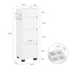 SoBuy BZR29-W, White Bathroom Cabinet Bathroom Storage Cabinet Unit with 3 Drawers, White