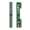 SoBuy BZR34-II-SY, Tall Bathroom Storage Cabinet - Freestanding Slim Bathroom Unit, Water-Resistant MDF with Adjustable Shelves and Drawer - Compact Bathroom Furniture, Darkgreen, W20 x D20 x H180cm