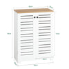 SoBuy BZR41-W, Bathroom Cabinet Bathroom Storage Cabinet Cupboard with 2 Doors, White