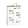 SoBuy BZR41-W, Bathroom Cabinet Bathroom Storage Cabinet Cupboard with 2 Doors, White