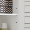 SoBuy BZR41-W, Bathroom Cabinet Bathroom Storage Cabinet Cupboard with 2 Doors, White