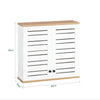 SoBuy BZR42-W, Bathroom Wall Cabinet Wall Mounted Storage Cabinet Cupboard with 2 Doors, White