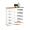 SoBuy BZR42-W, Bathroom Wall Cabinet Wall Mounted Storage Cabinet Cupboard with 2 Doors, White