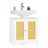 SoBuy BZR72-II-W, Under Sink Cabinet Bathroom Vanity Unit Storage Cabinet, Suitable for Pedestal Sinks, White