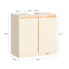 SoBuy BZR78-MI, Under Sink Cabinet Bathroom Vanity Unit Bathroom Storage Cabinet, Beige