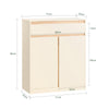 SoBuy BZR79-MI, Laundry Cabinet Laundry Chest Bathroom Cabinet Storage Cabinet, Beige