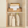 SoBuy BZR79-MI, Laundry Cabinet Laundry Chest Bathroom Cabinet Storage Cabinet, Beige