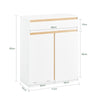 SoBuy BZR79-W, Laundry Cabinet Laundry Chest Bathroom Cabinet Storage Cabinet, White