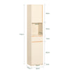 SoBuy BZR80-MI, Bathroom Tall Cabinet Cupboard Bathroom Storage Cabinet, Beige