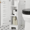 SoBuy BZR85-W, Bathroom Toilet Paper Roll Holder Cabinet Storage Cabinet, White
