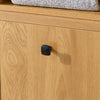 SoBuy BZR95-SN, Bathroom Tall Cabinet Cupboard Storage Cabinet with Laundry Basket, Brown