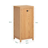 SoBuy BZR96-N, Laundry Cabinet Laundry Chest Bathroom Cabinet Storage Cabinet, Wood