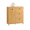 SoBuy BZR97-SN, Laundry Cabinet Laundry Chest Bathroom Storage Cabinet, Brown